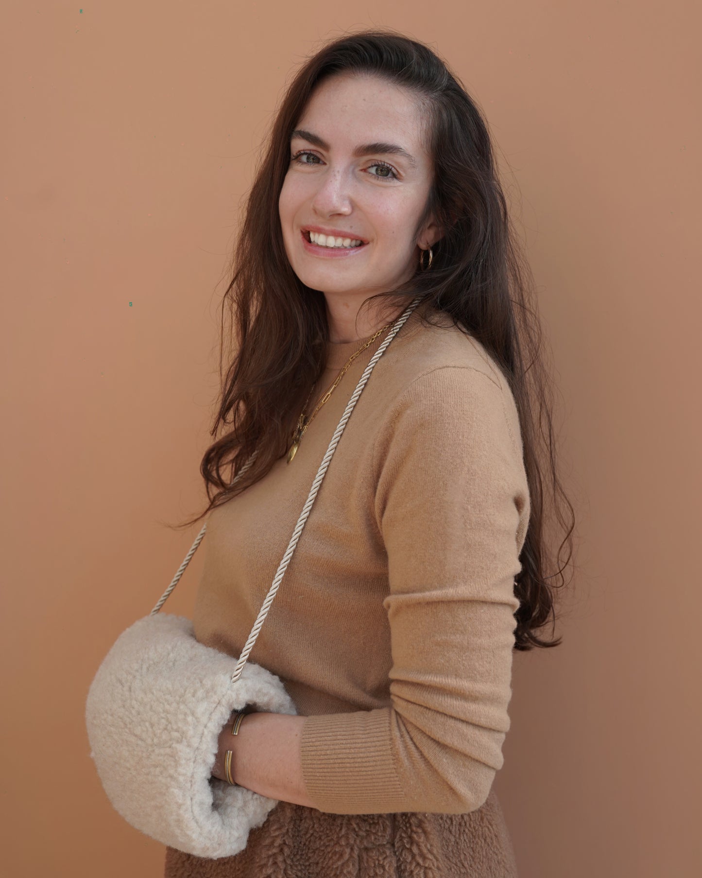 Wollbebi Muff "Ted" aus Schurwolle beige