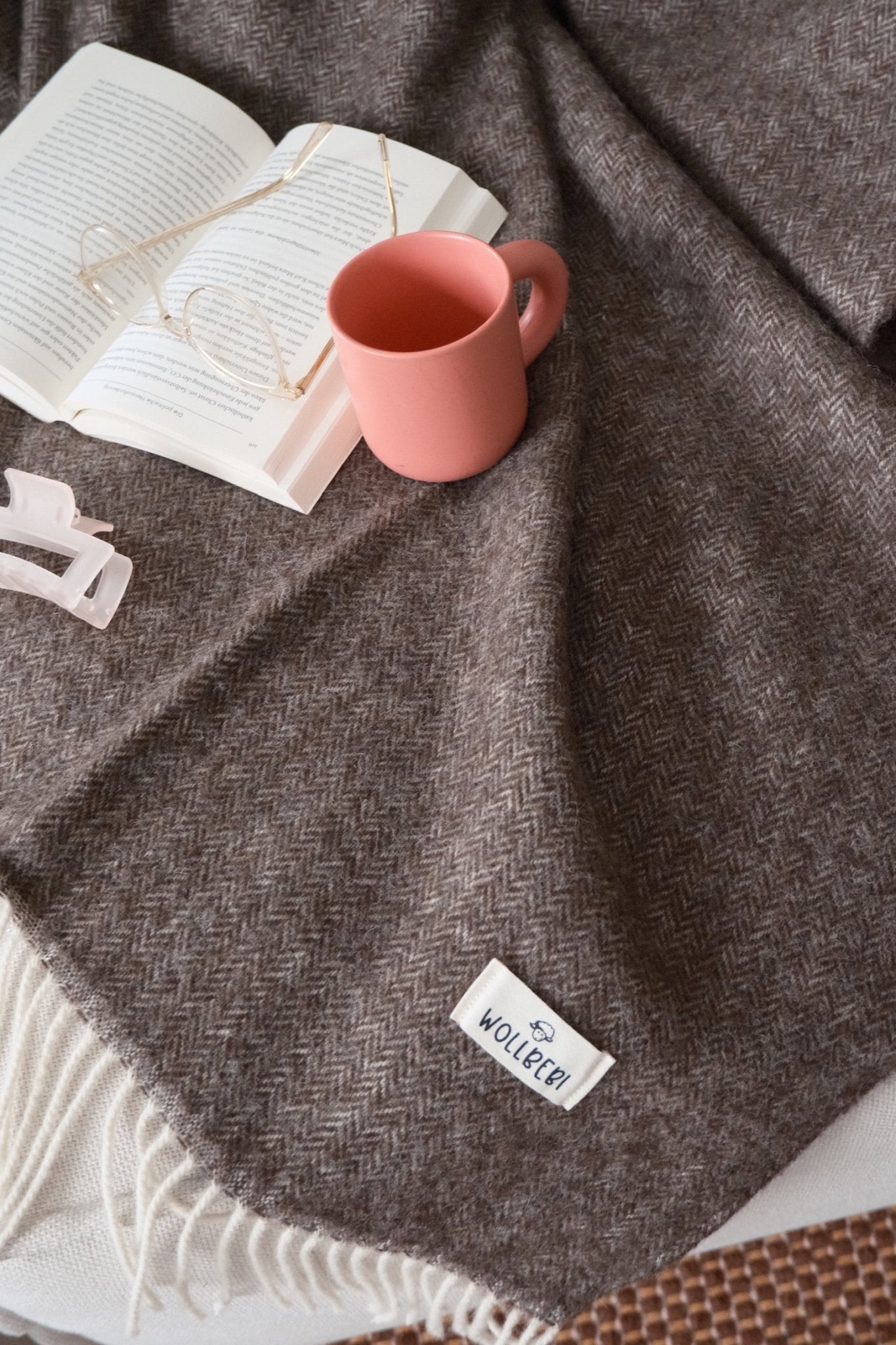 Feine Decke aus Schurwolle "Sissi" - Wollbebi