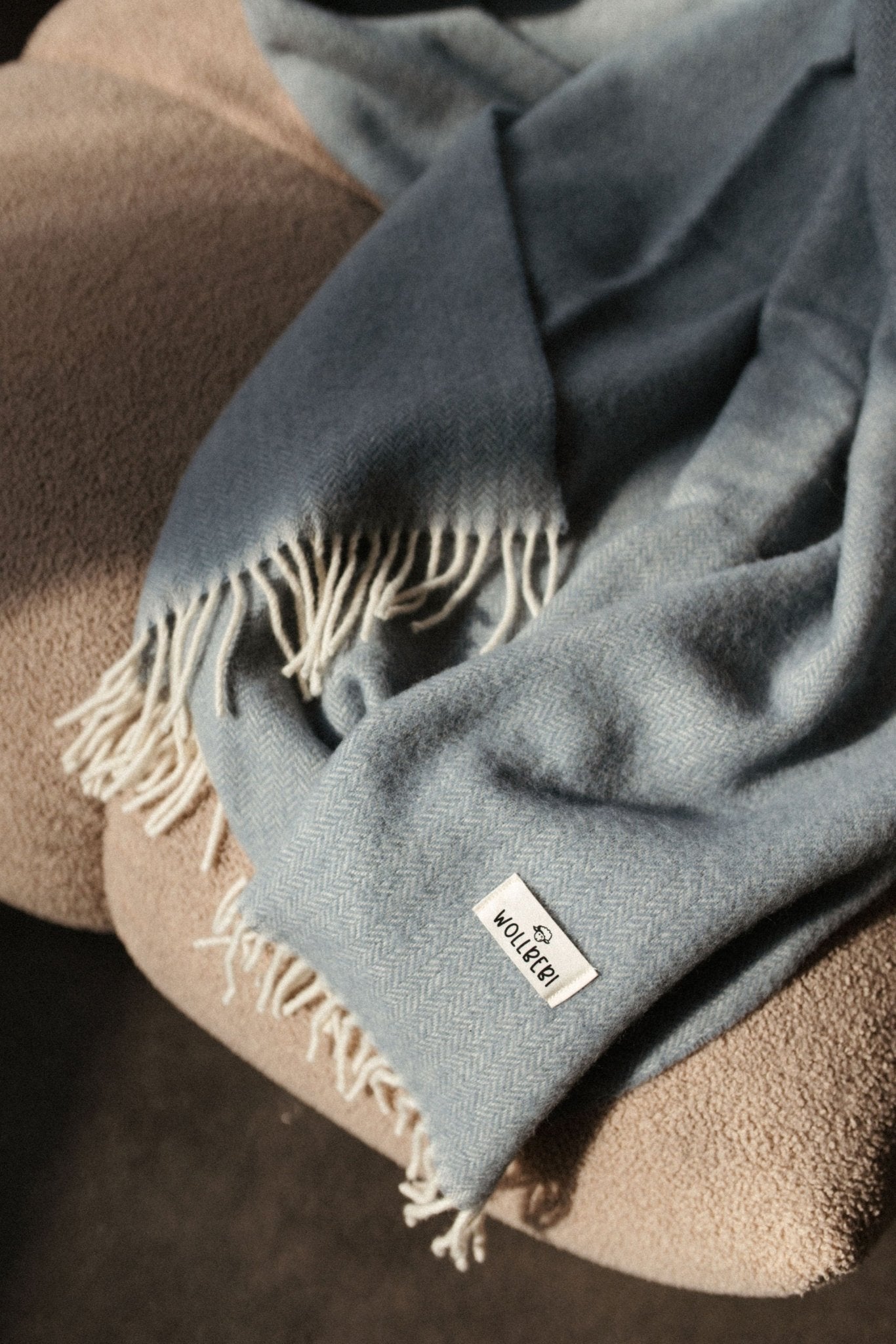 Feine Decke aus Schurwolle "Sissi" - Wollbebi