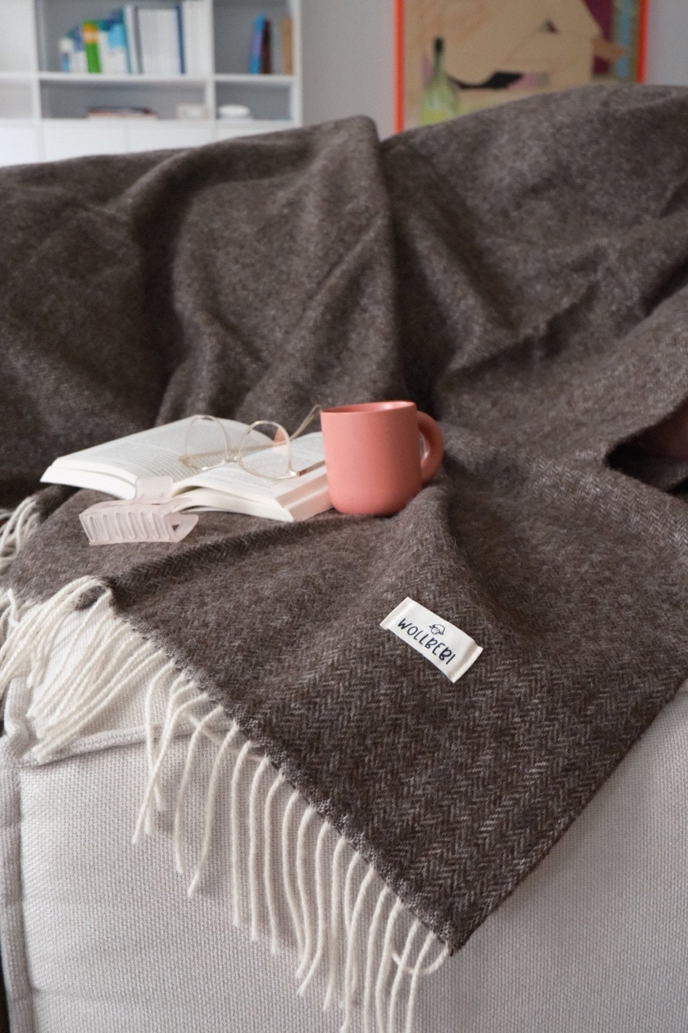 Feine Decke aus Schurwolle "Sissi" - Wollbebi