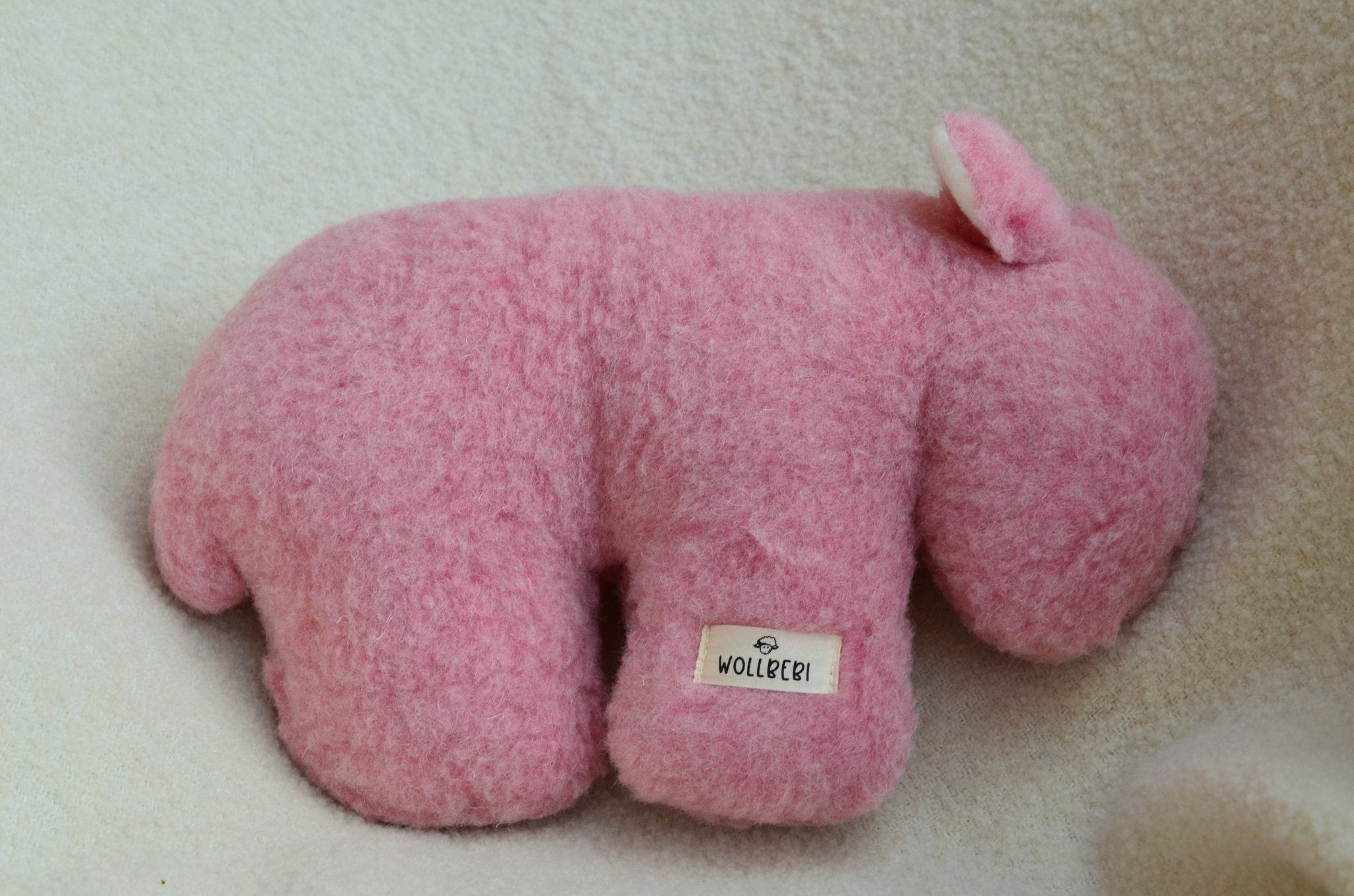 Kuscheltier Schaf "Heidi" aus reiner Schurwolle - Wollbebi