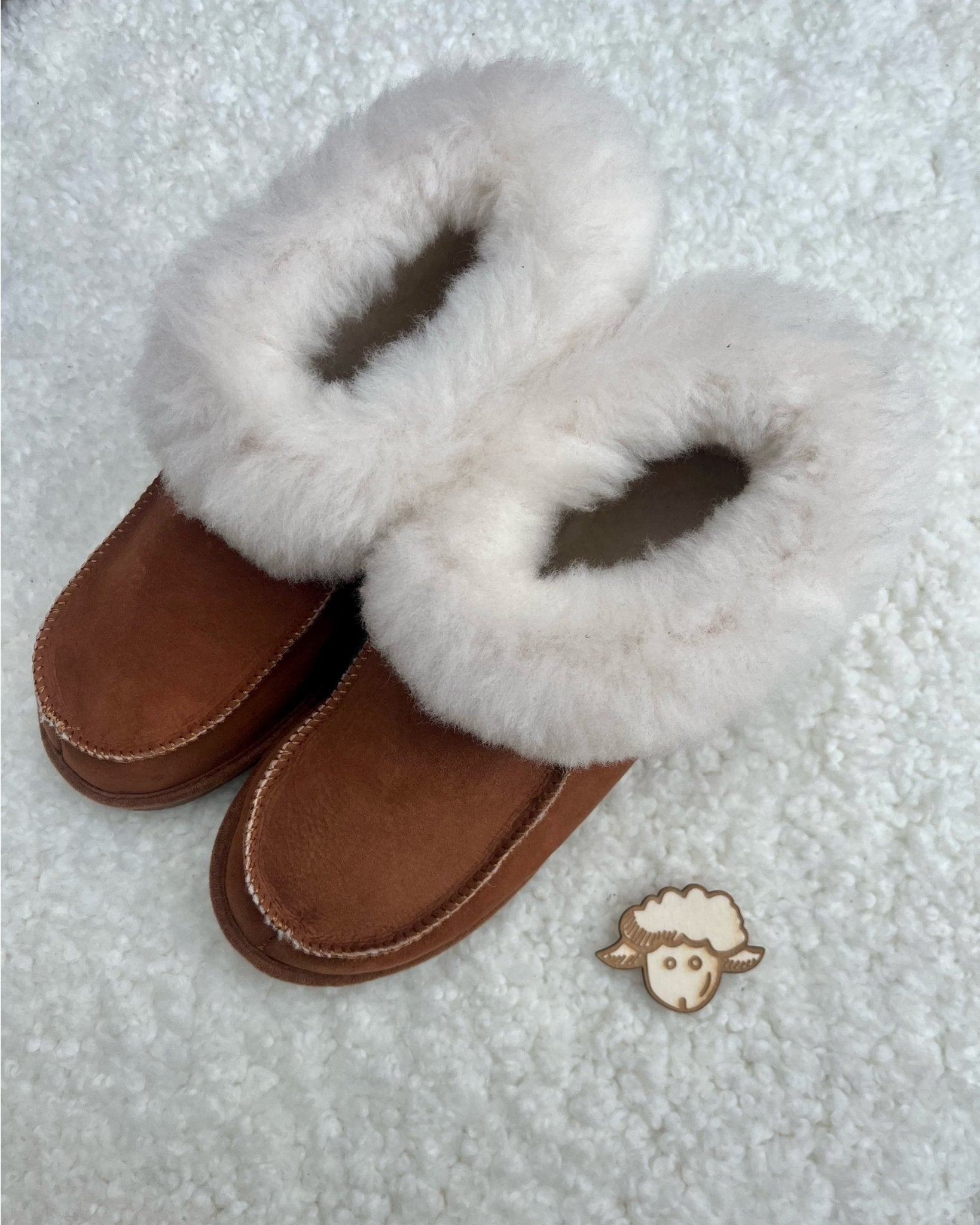 Lammfell Hausschuh Cozy Family - letzte Größen SALE - Wollbebi