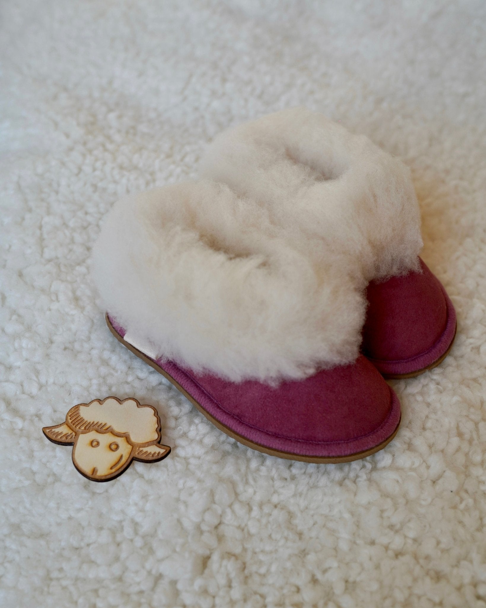 Lammfell Hausschuh Tito Toddler - letzte Größen SALE - Wollbebi