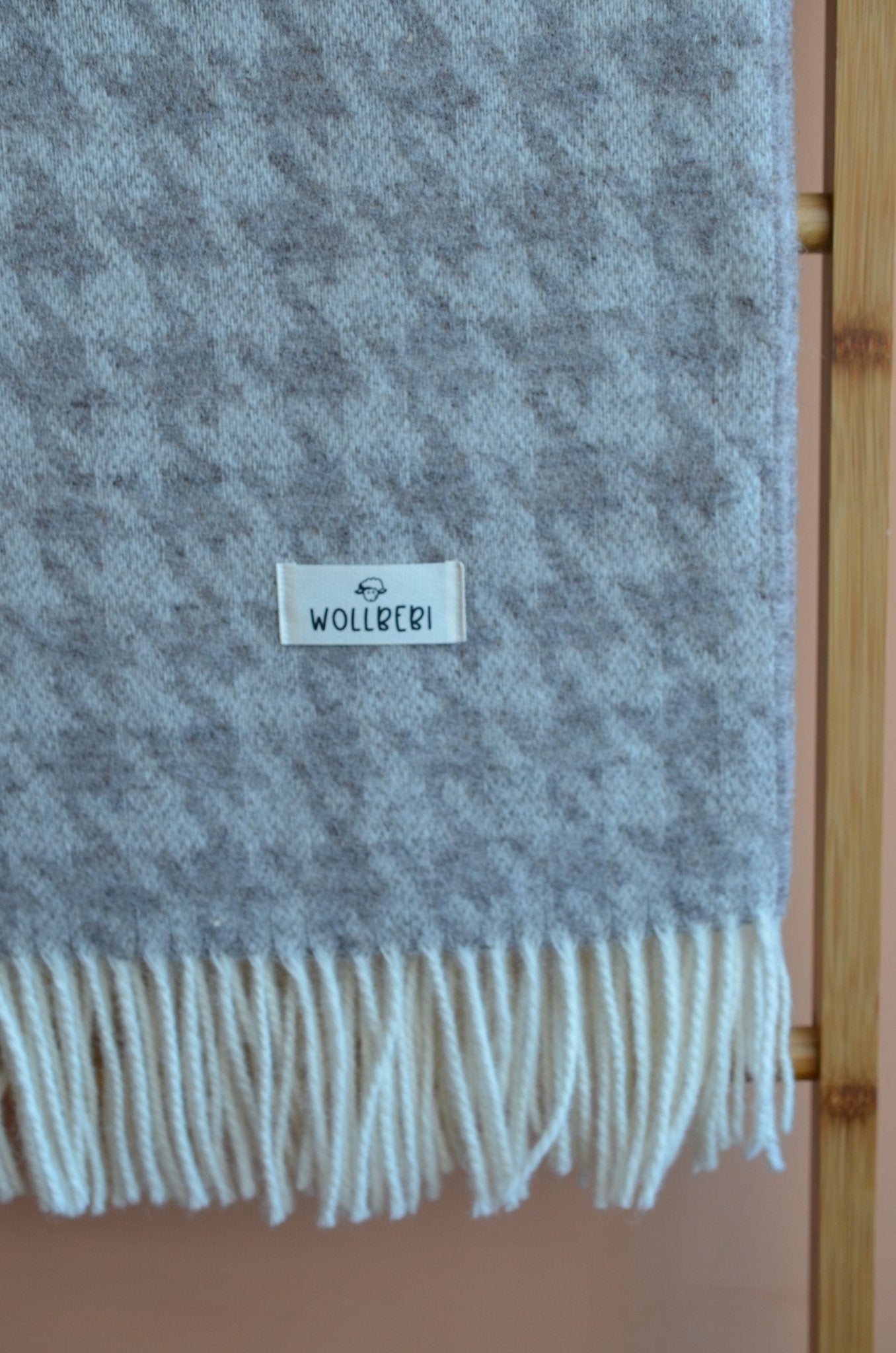 Wolldecke Hahnentritt aus Merinowolle - Wollbebi