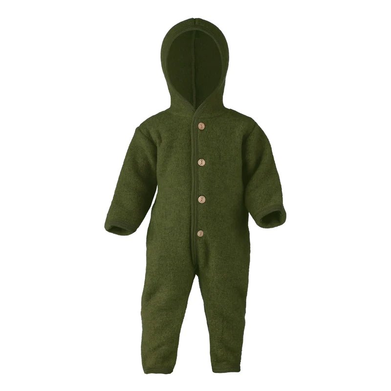 Wollfleece Overall mit Holzknöpfen - Wollbebi