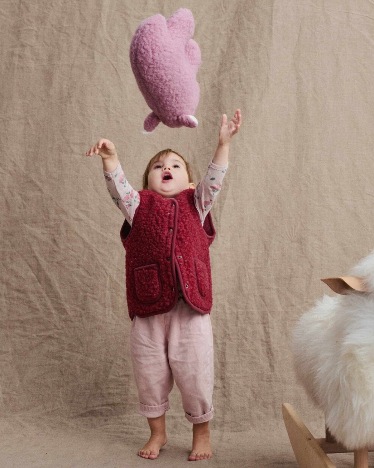 Wollweste "Dotti" für Kinder - Wollbebi