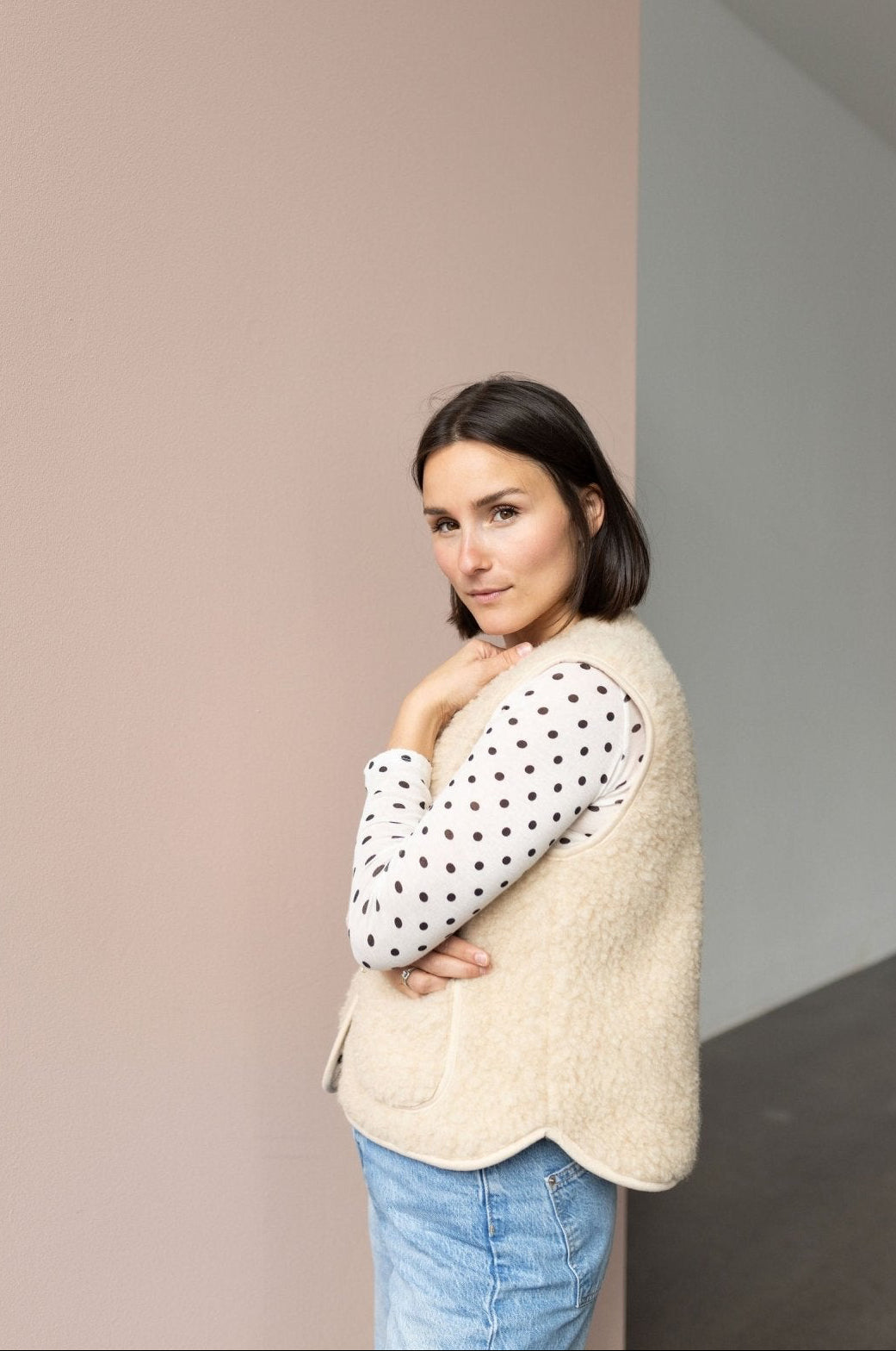 Wollweste "Dotti" für Damen - Wollbebi
