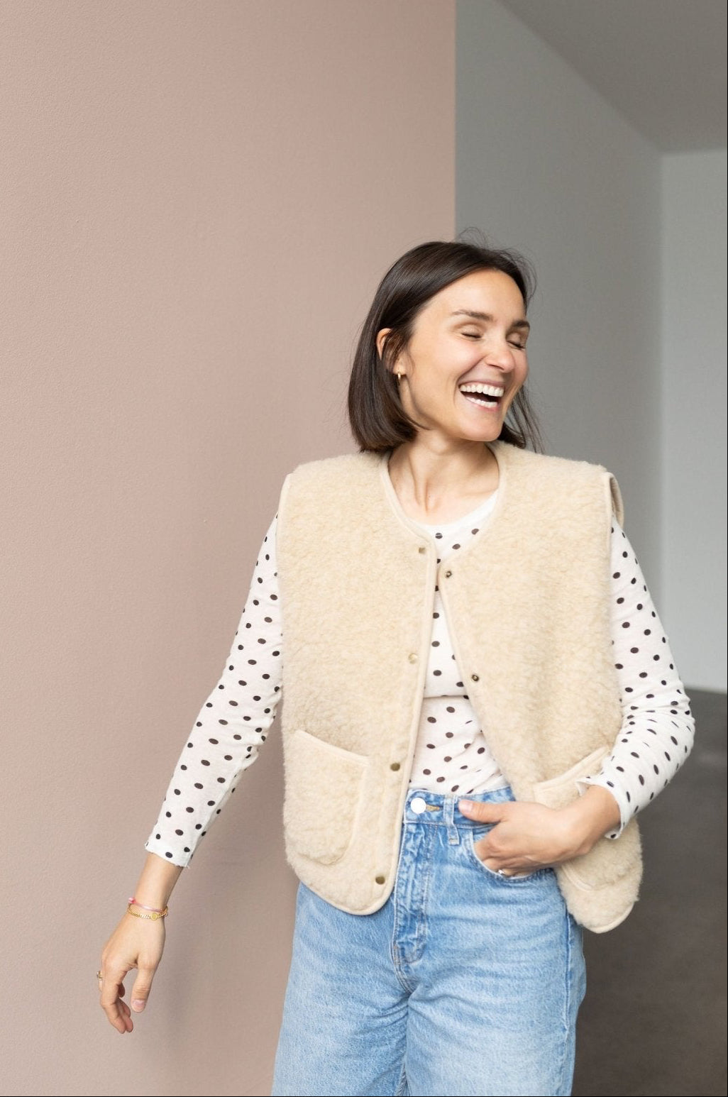 Wollweste "Dotti" für Damen - Wollbebi
