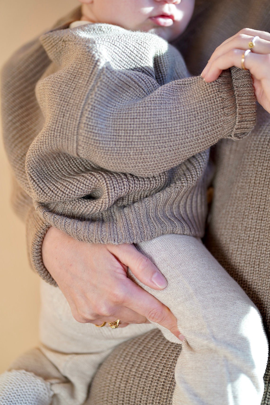 Grobstrickjacke Merino - Wollbebi