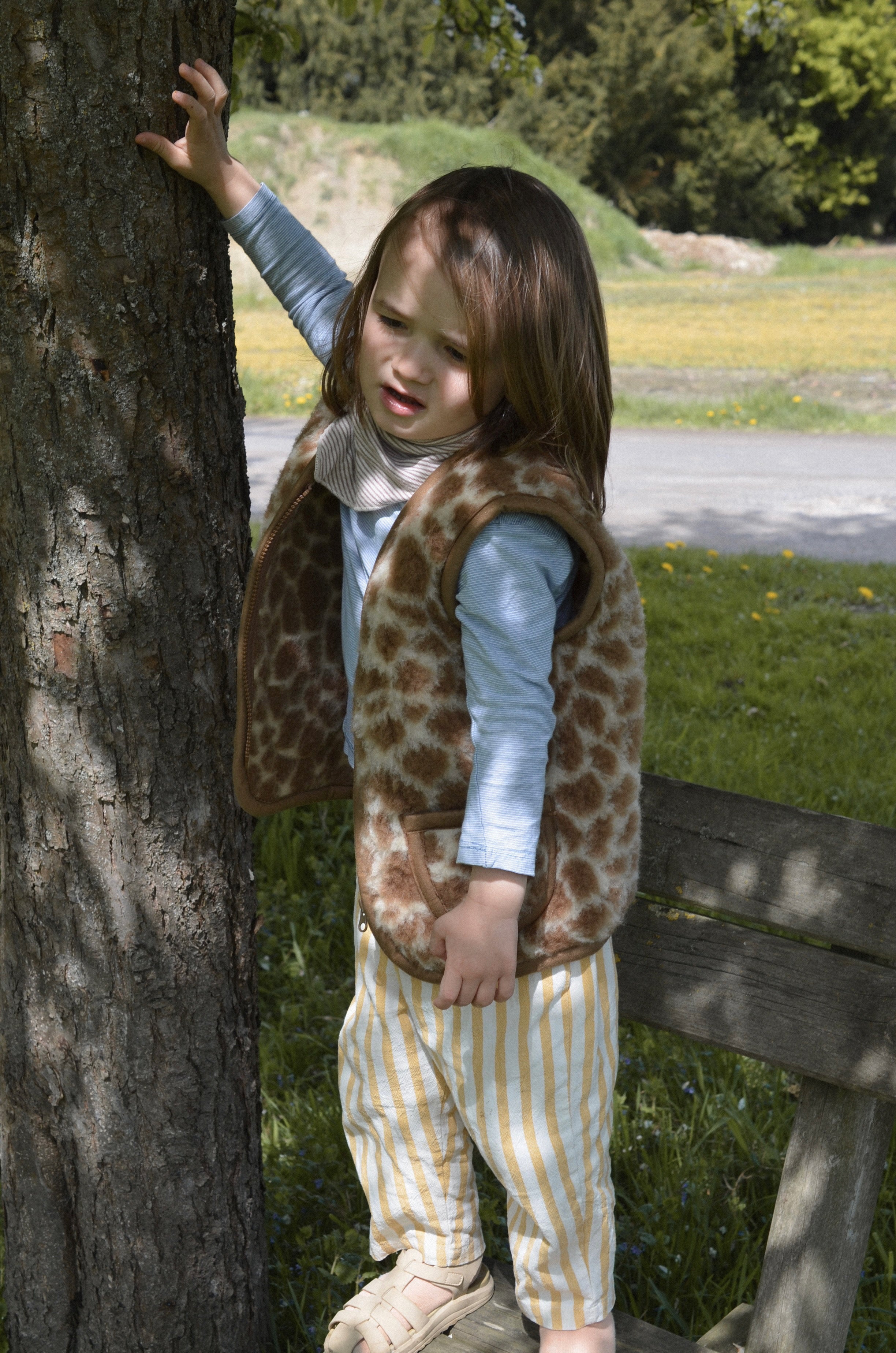 Wollweste Kind giraffe 