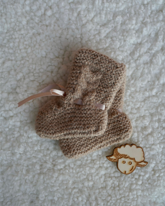 Kuschelige Babyalpaka Socken Handknitted