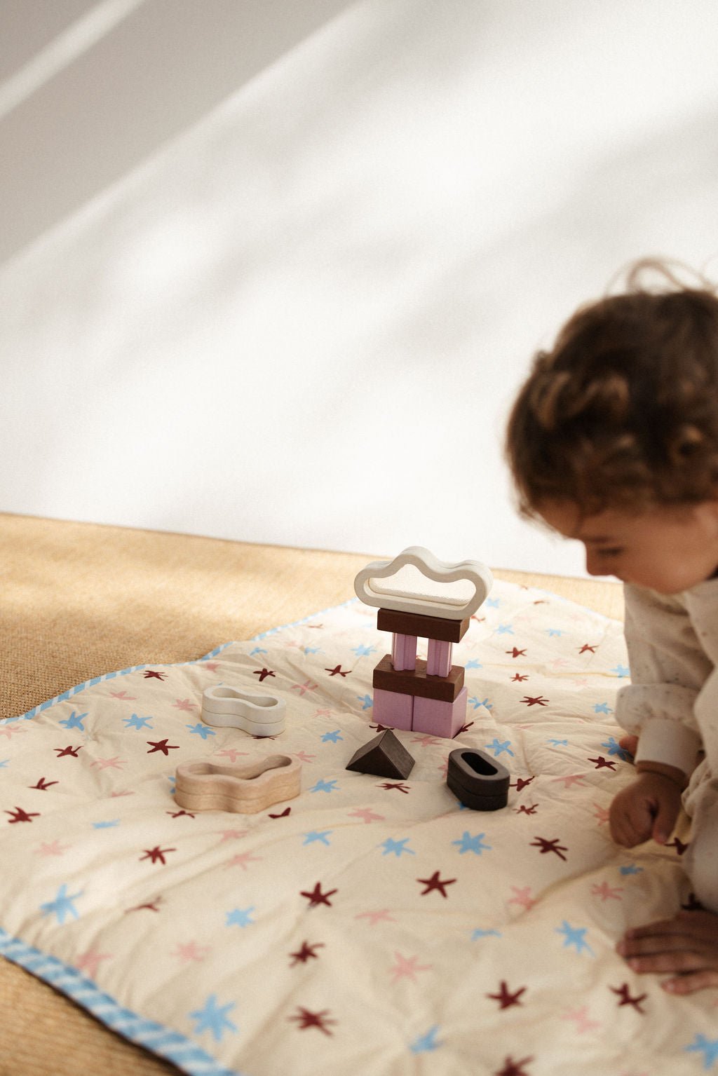 AMORE Kinderdecke "Kroko loves Stars" - Wollbebi