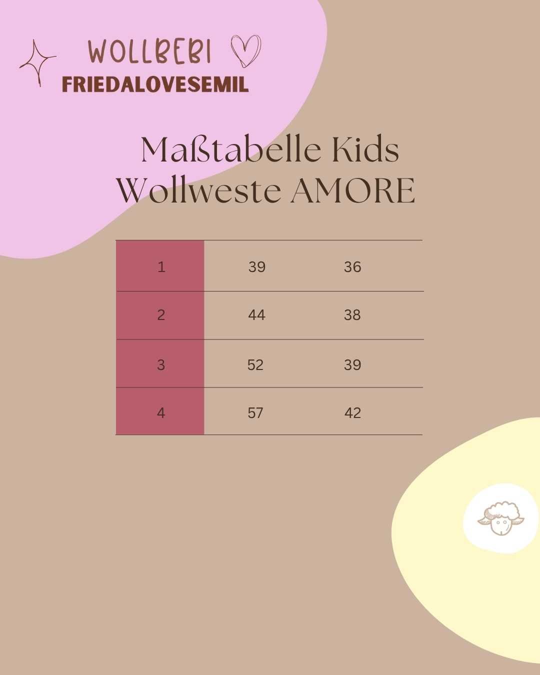 AMORE Wollweste Kids - Wollbebi