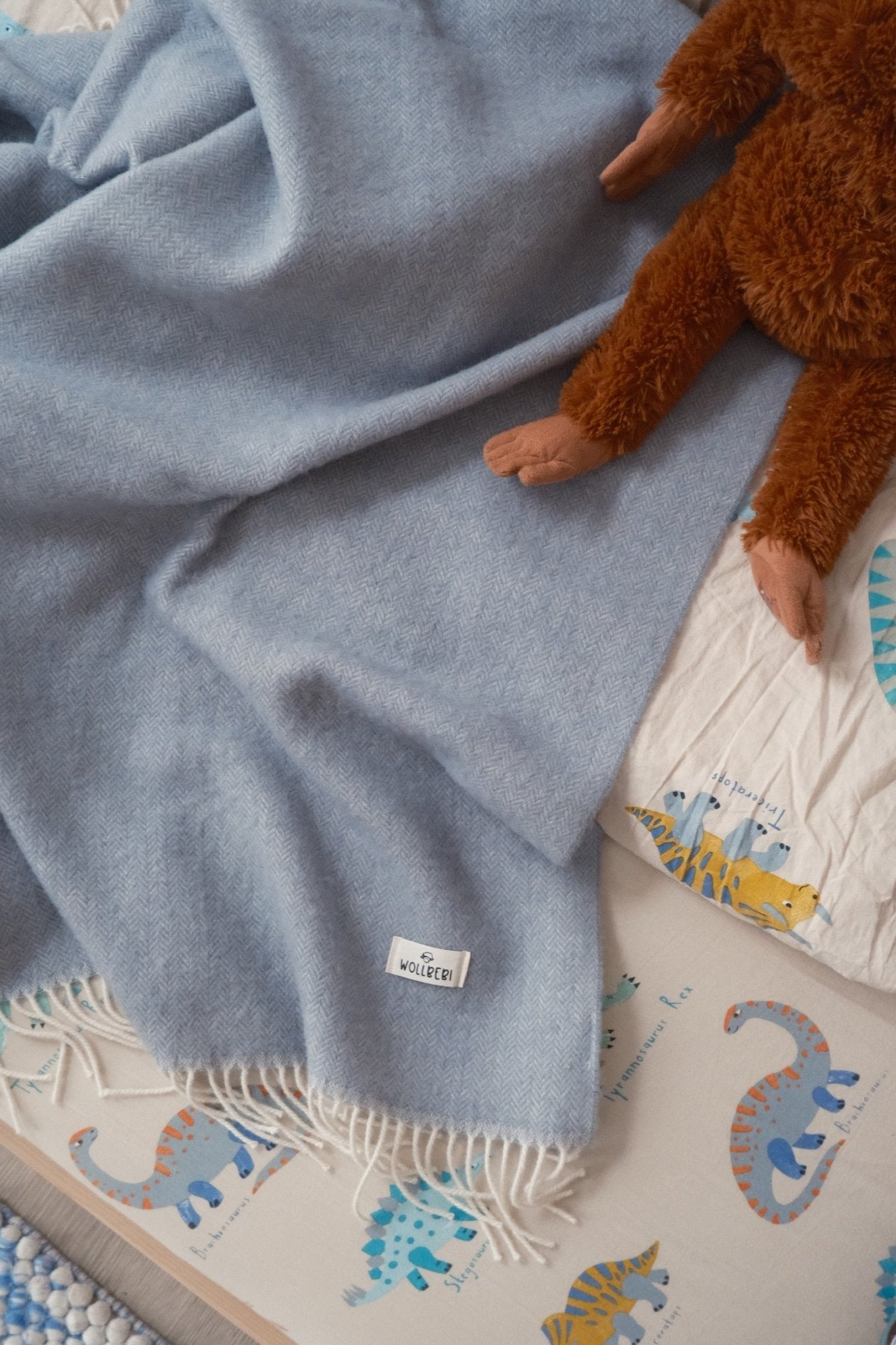 Feine Decke aus Schurwolle "Sissi" - Wollbebi