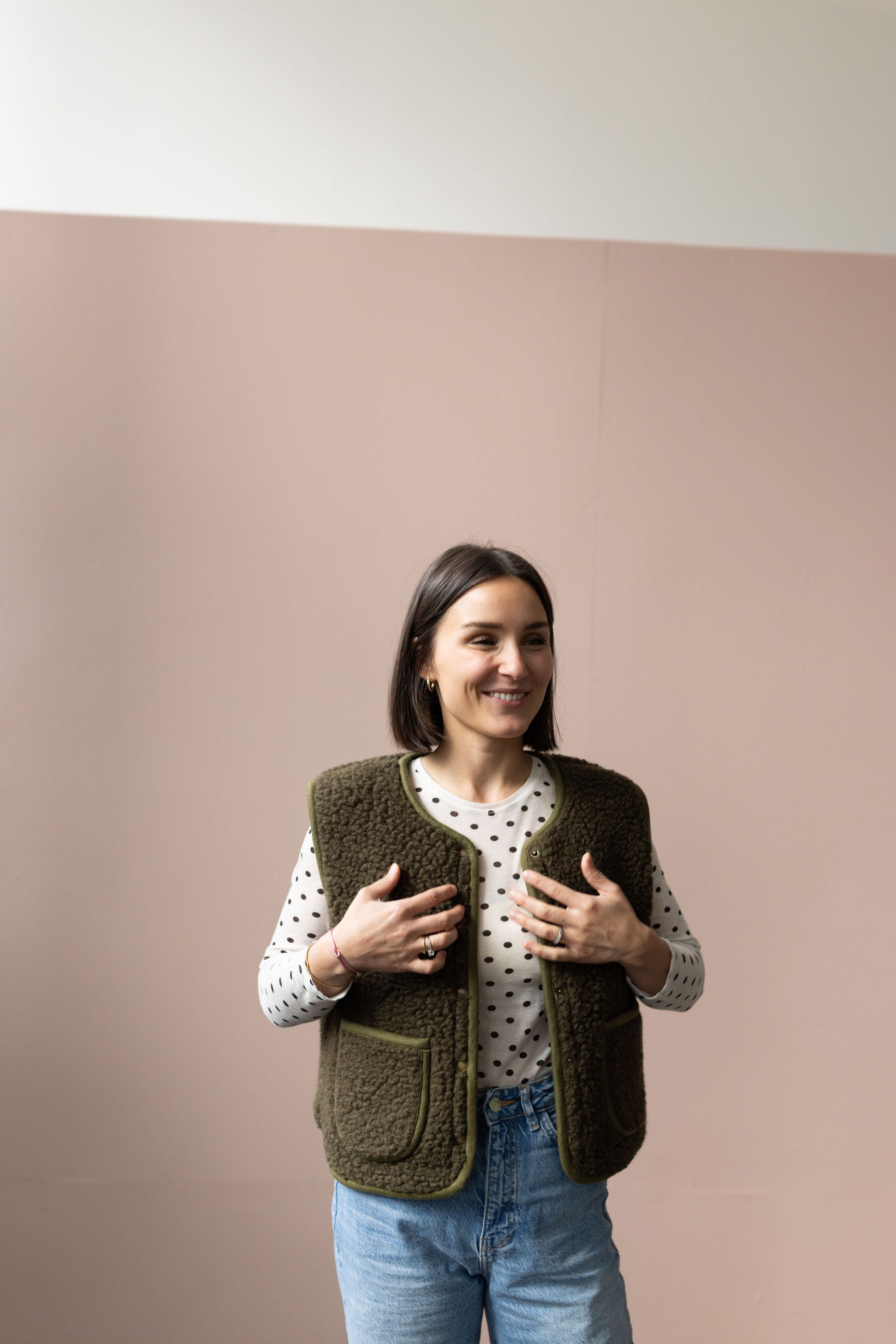 Wollweste "Dotti" für Damen