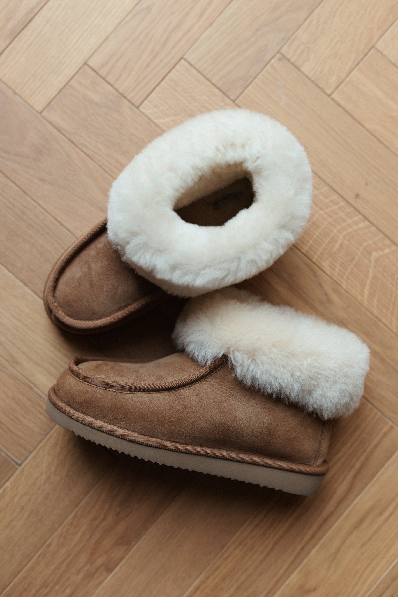 Lammfell Hausschuh "Cozy" - Wollbebi