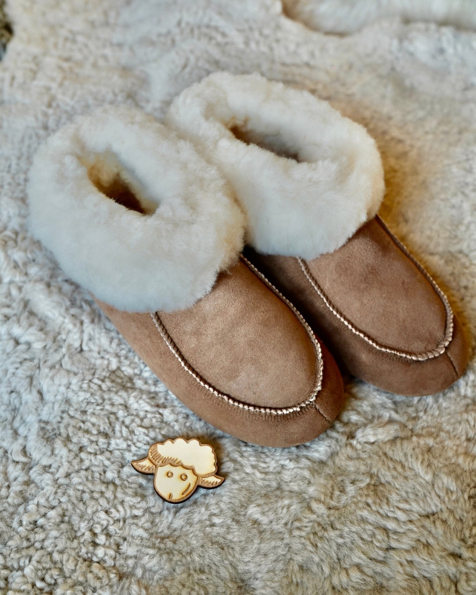 Lammfell Hausschuh Cozy ohne Sohle - Letzte Größen SALE - Wollbebi
