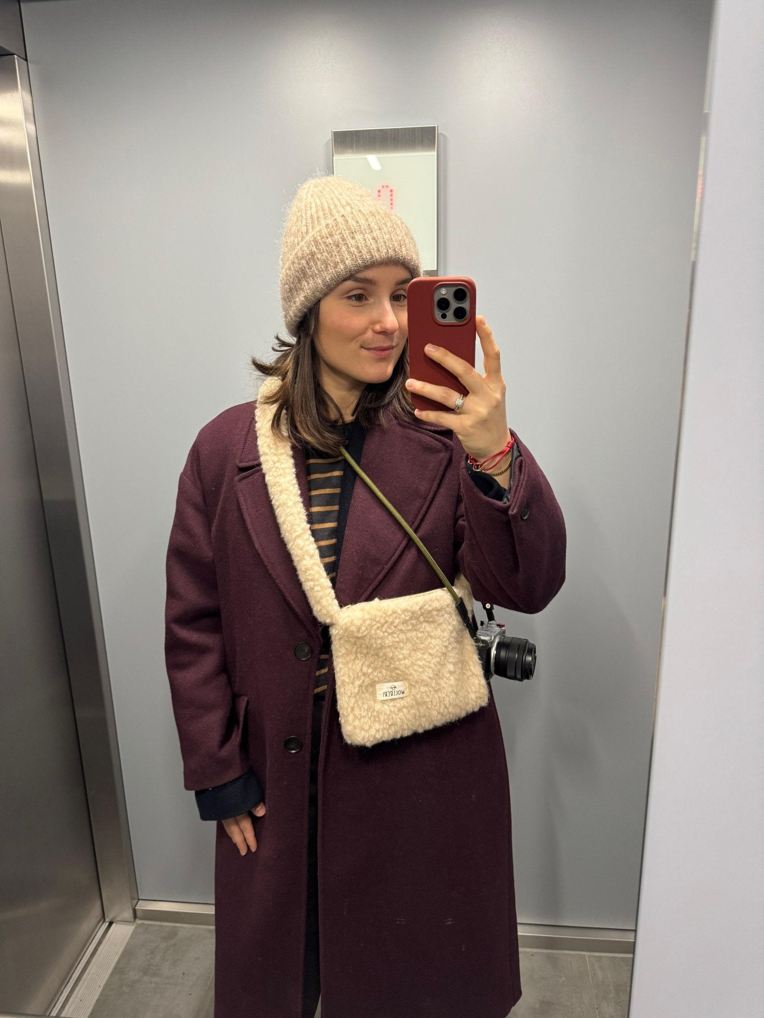 Mini - Crossbody Tasche "Maja" aus Schurwolle - Wollbebi