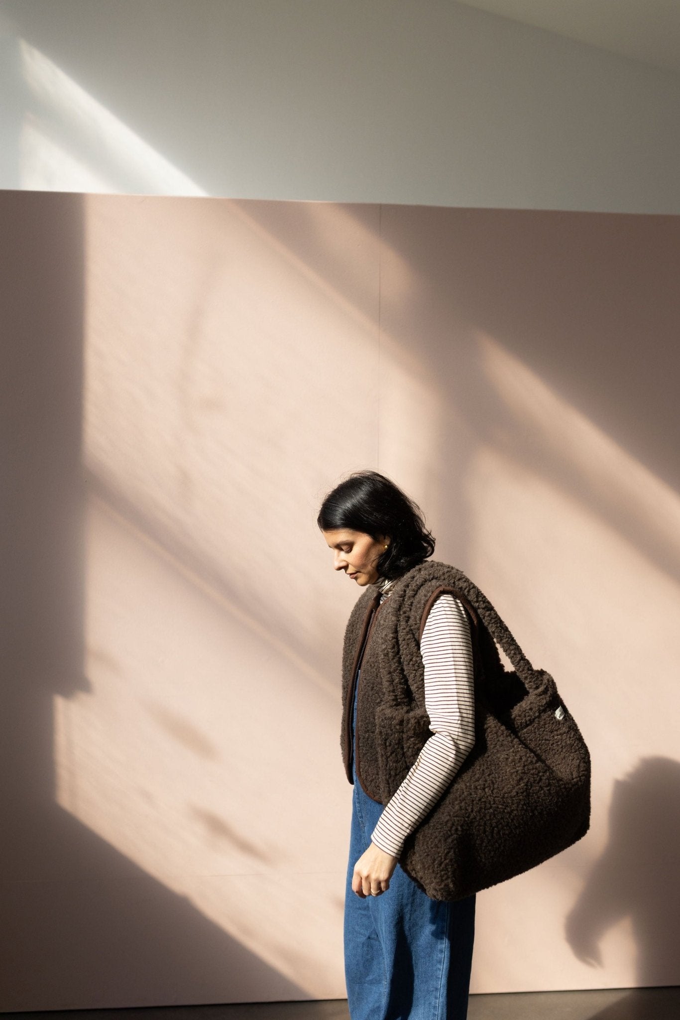 Praktische Mom Bag "Newa" aus Schurwolle - Wollbebi