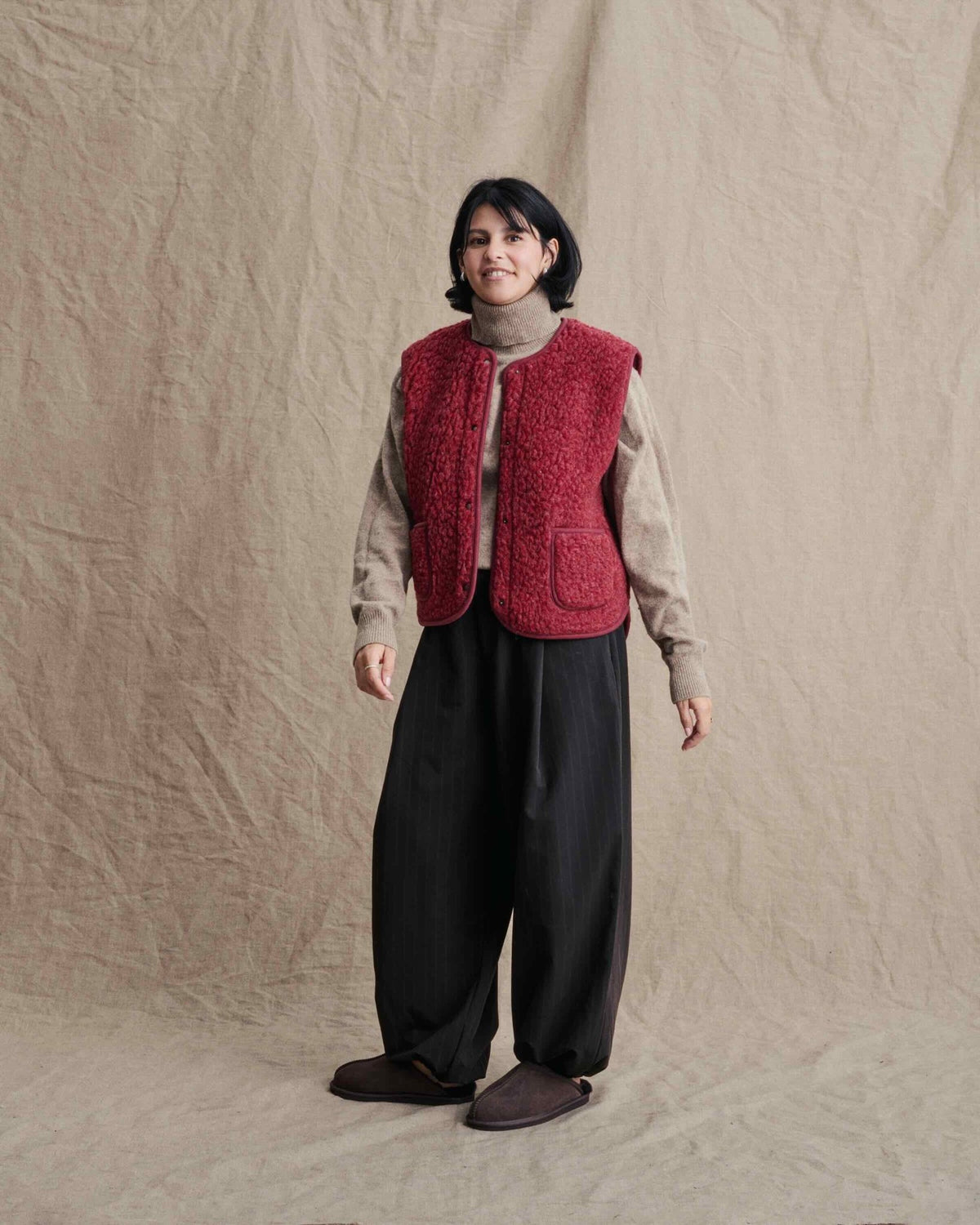 Wollweste "Dotti" für Damen - Wollbebi