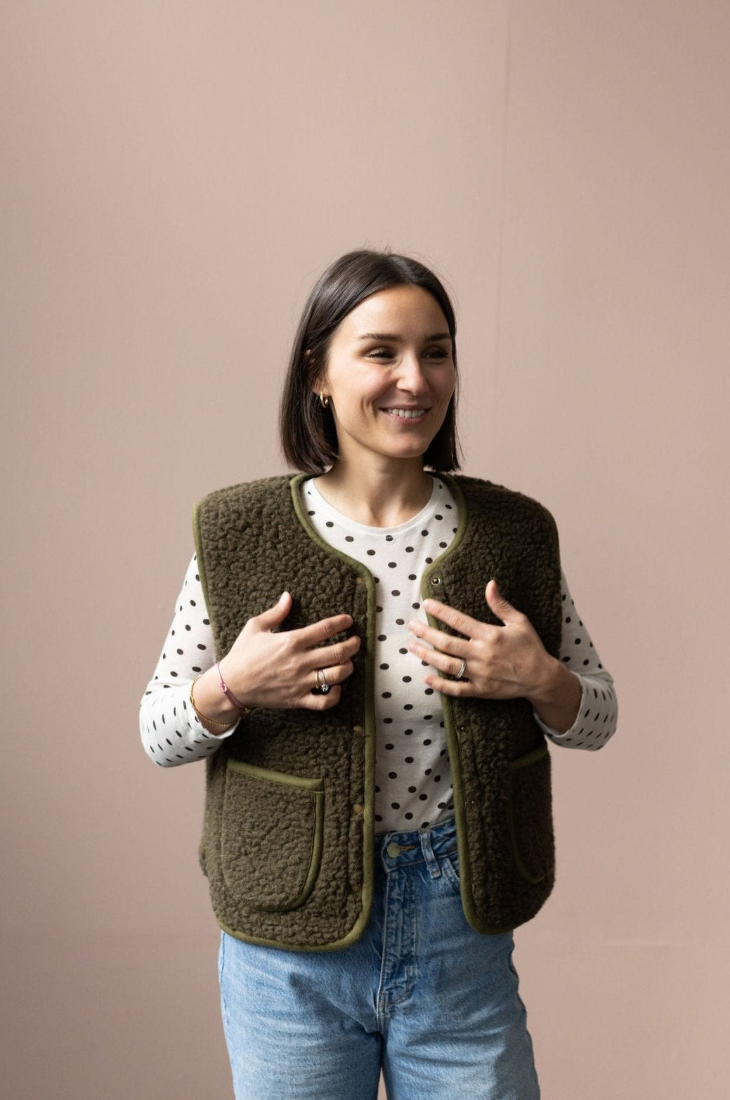 Wollweste "Dotti" für Damen - Wollbebi