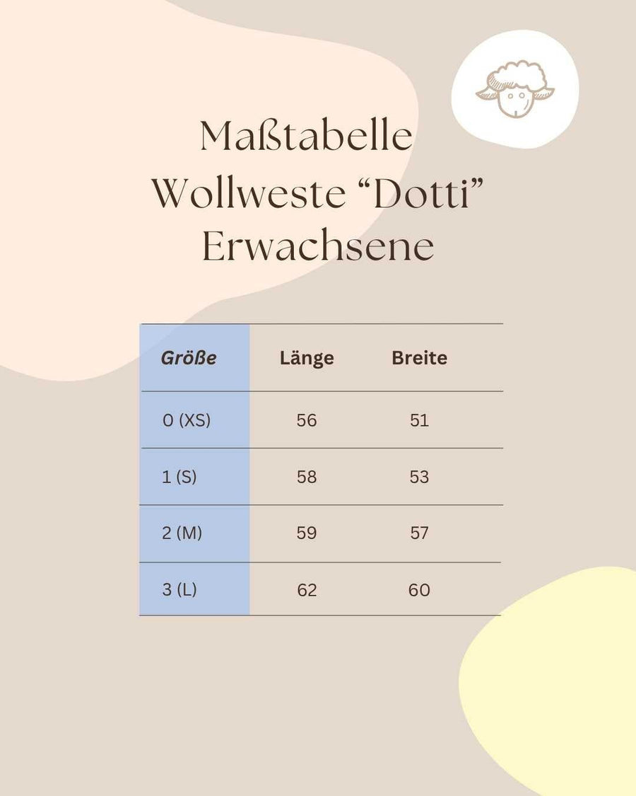 Wollweste "Dotti" für Damen - Wollbebi