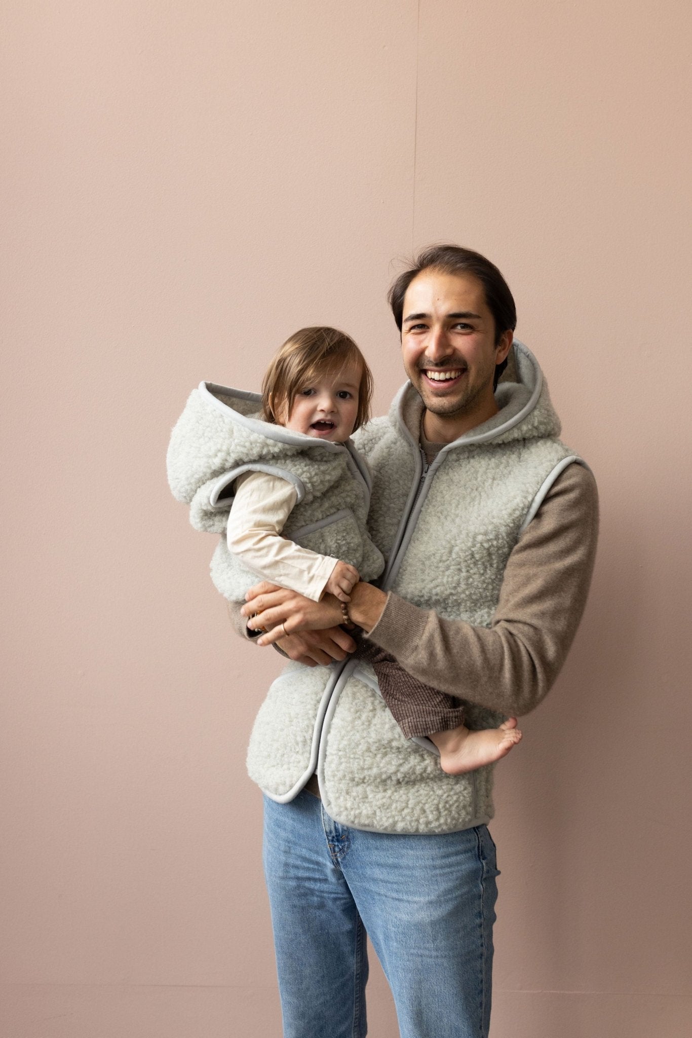 Wollweste "Hodi" mit Kapuze für Kinder - Wollbebi