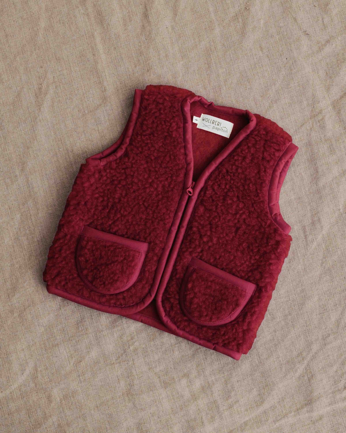Wollweste "Teddy" für Kinder und Babys - Wollbebi