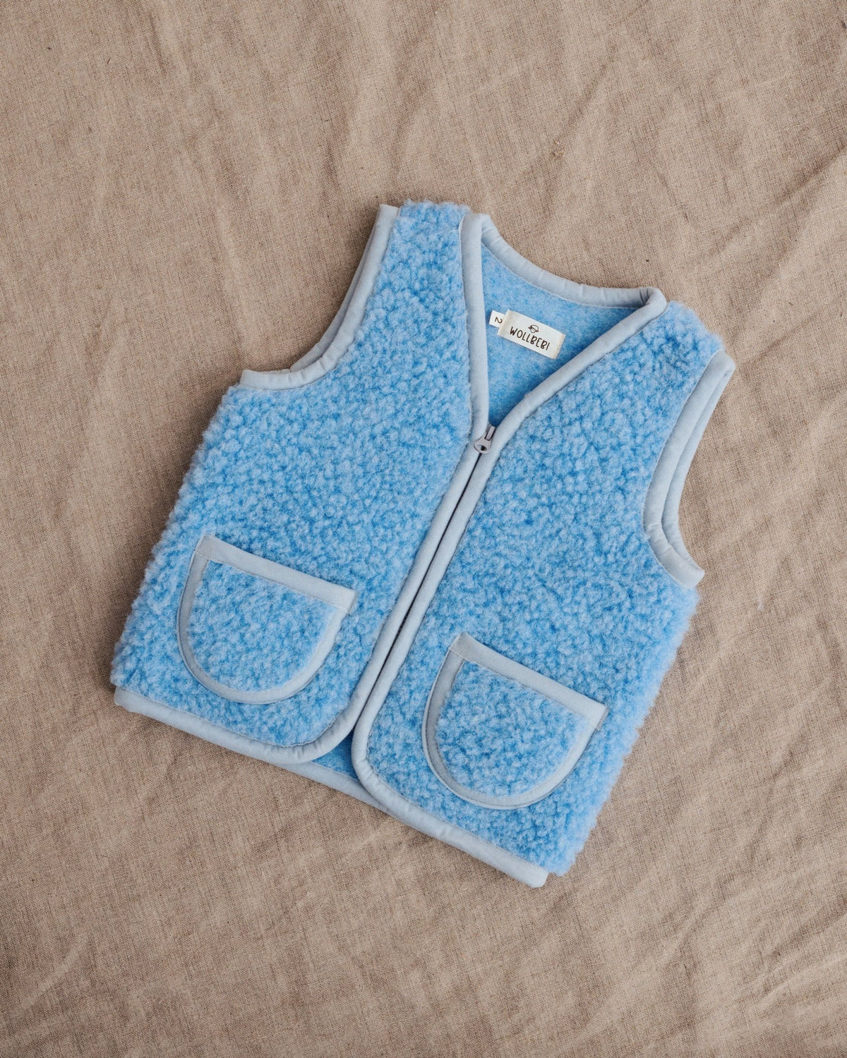 Wollweste "Teddy" für Kinder und Babys – B2B - Wollbebi