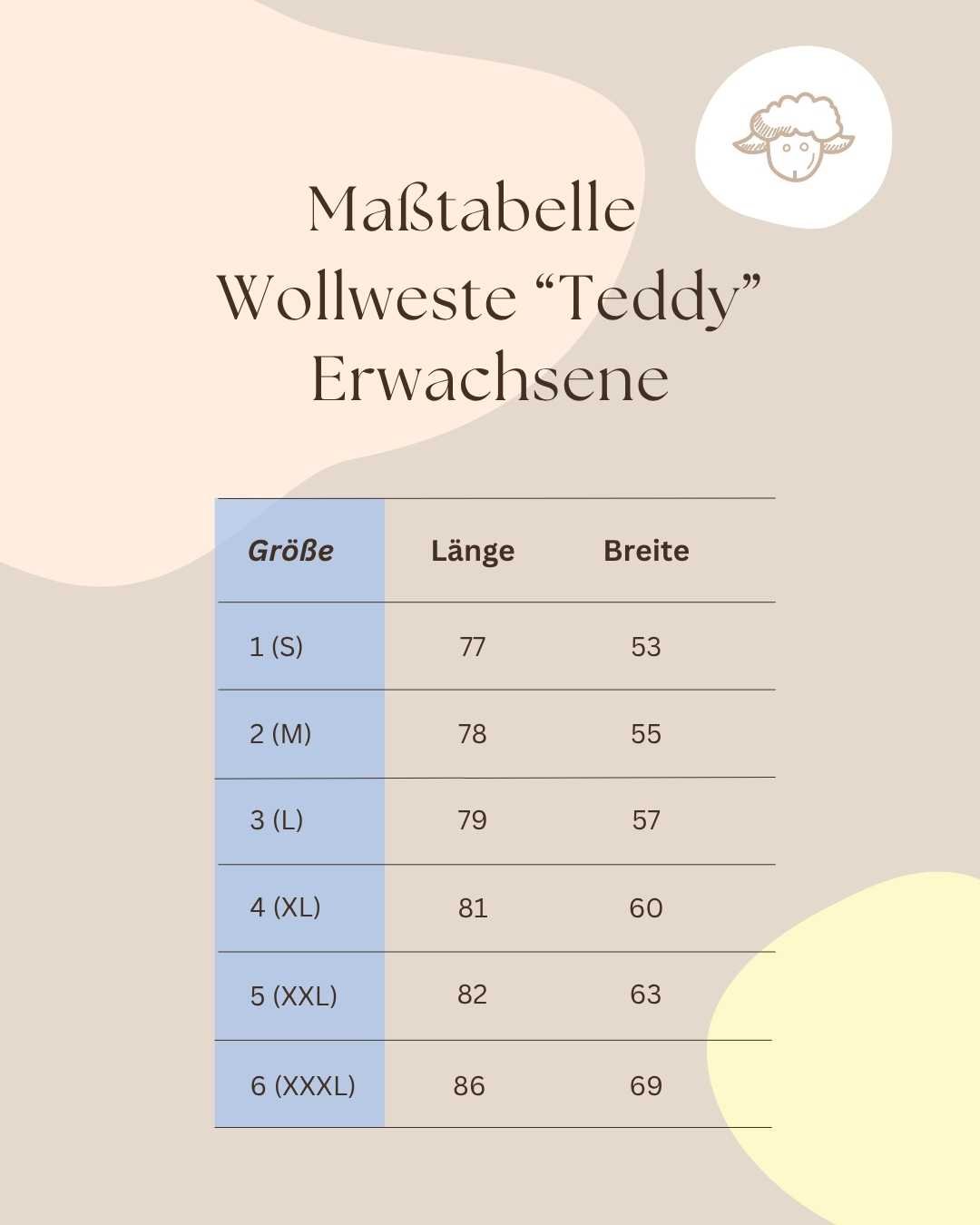Wollweste „Teddy“ für Damen & Herren - Wollbebi